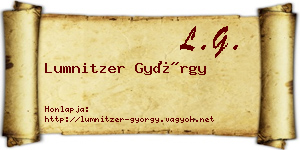 Lumnitzer György névjegykártya